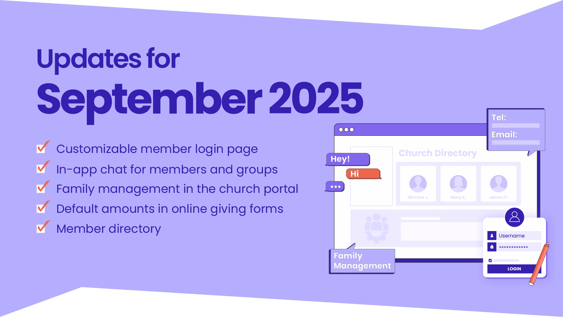 September 2025 – Member Directory, In-App Chat, and More